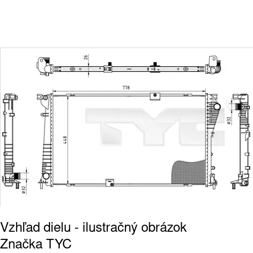 Chladiče vody 6027082X /POLCAR/