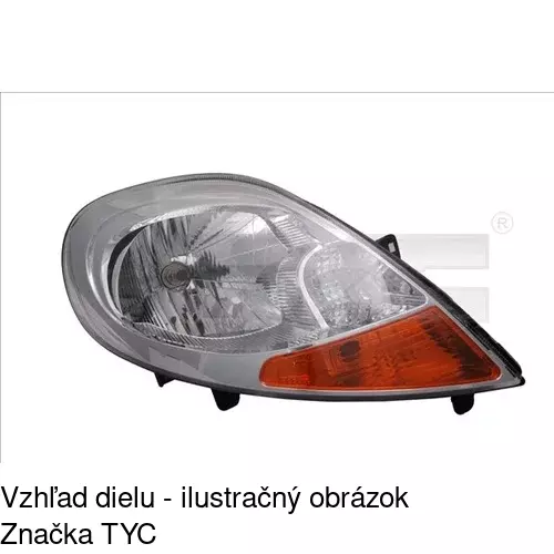 Hlavný reflektor POLCAR 602710-E