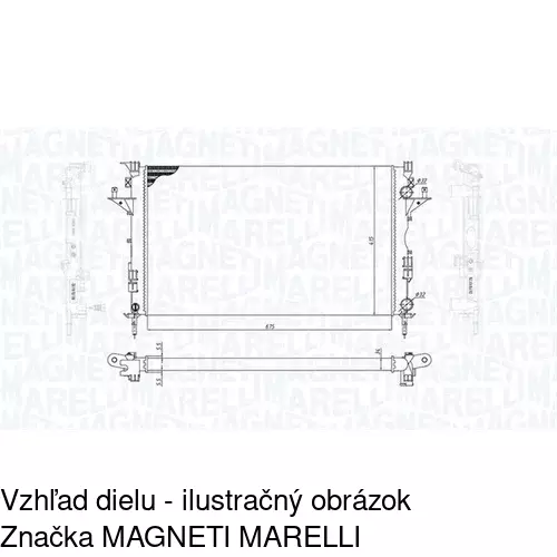 Chladiče vody POLCAR 603708A1 - obr. 1