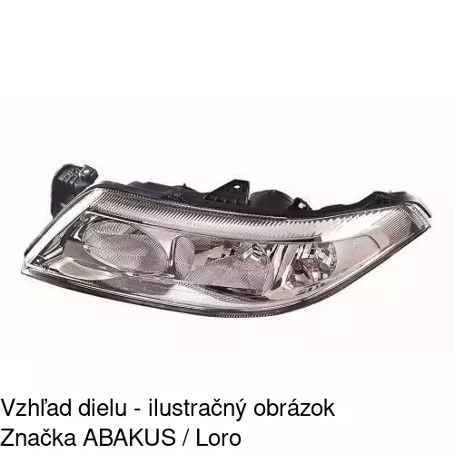 Hlavný reflektor POLCAR 603709-E - obr. 2