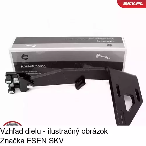 Vozík - kolieska pant posuvných dverí POLCAR 6041Z-71 - obr. 3