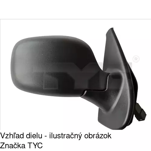 Rám vonkajšieho zrkadla POLCAR 606155TM