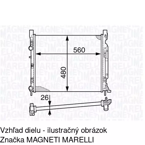 Chladiče vody POLCAR 606208-2 - obr. 4