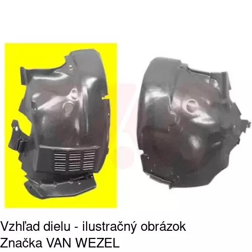 Podblatník (plast) POLCAR 6070FL1T