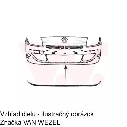 Spojler predného nárazníka POLCAR 607325 - obr. 2