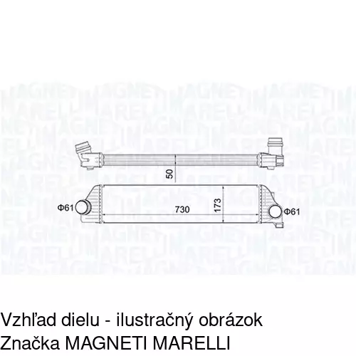 Chladiče vzduchu (Intercoolery) POLCAR 60N1J8-1