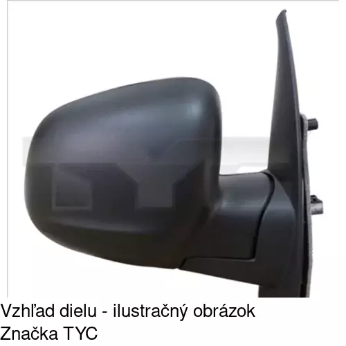 Vonkajšie zrkadlo POLCAR 60U1513M - obr. 5