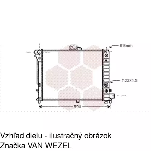 Chladiče vody POLCAR 652008-4 - obr. 1