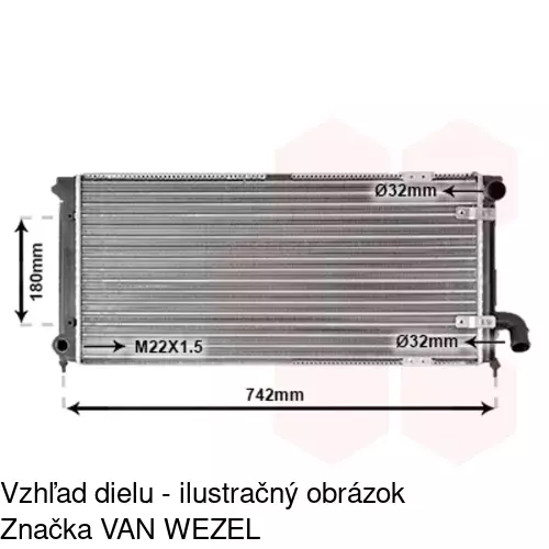 Chladiče vody POLCAR 672008-3 - obr. 1