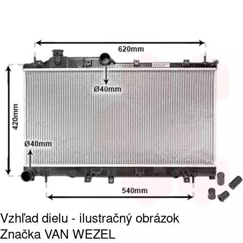 Chladiče vody POLCAR 720808-2 - obr. 2