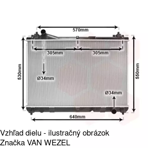 Chladiče vody POLCAR 742608-3 - obr. 1