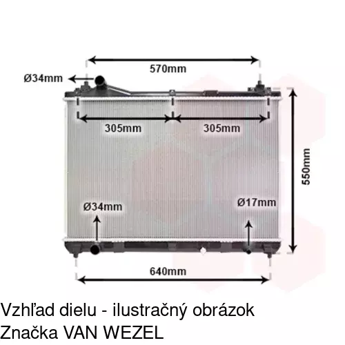 Chladiče vody POLCAR 742608-5 - obr. 1