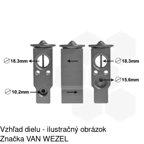 Expanzný ventil POLCAR 8103KZ-1