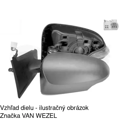 Vonkajšie zrkadlo POLCAR 81B1515M - obr. 3