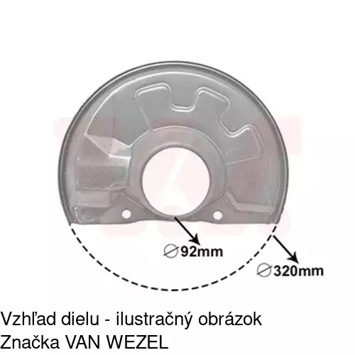 Brzdovy štít POLCAR 9040OT-6 - obr. 3