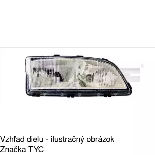 Hlavný reflektor POLCAR 9070090E