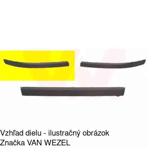 Lišta nárazníka 907107-6 /POLCAR/ - obr. 1