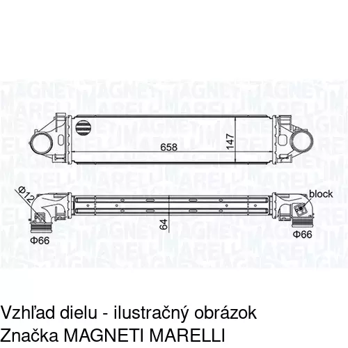 Chladiče vzduchu (Intercoolery) POLCAR 9082J8-1