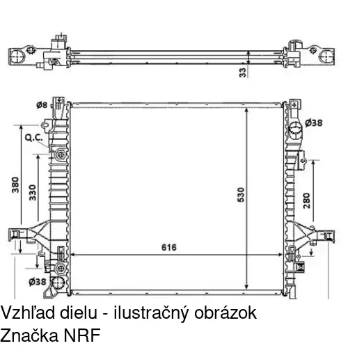 Chladiče vody POLCAR 909008-1