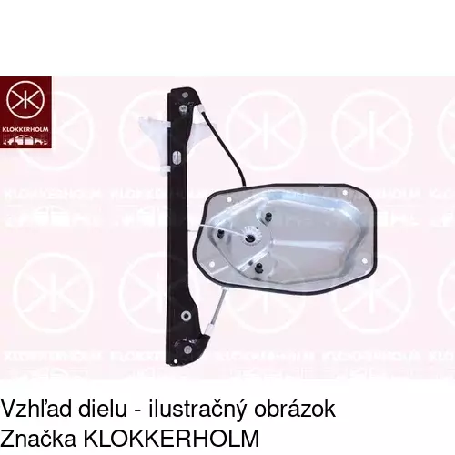 Mechanizmus sťahovania okna elektrický bez motora POLCAR 9513PSG4A