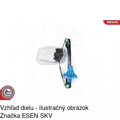 Mechanizmus sťahovania okna elektrický bez motora POLCAR 9514PSG4 - obr. 3