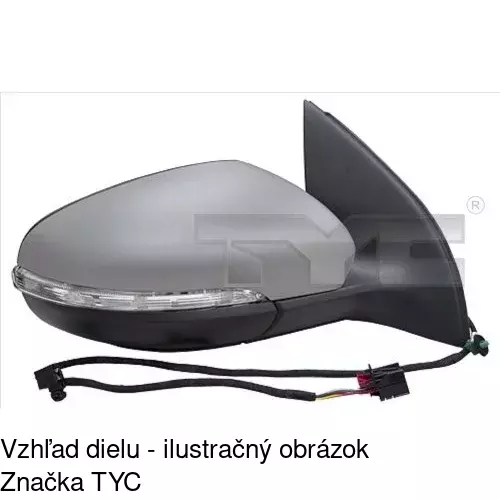 Vonkajšie zrkadlo POLCAR 9518517E - obr. 2