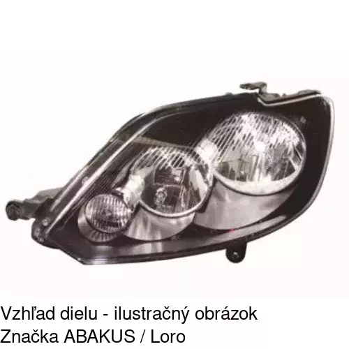 Hlavný reflektor POLCAR 951910-H - obr. 4