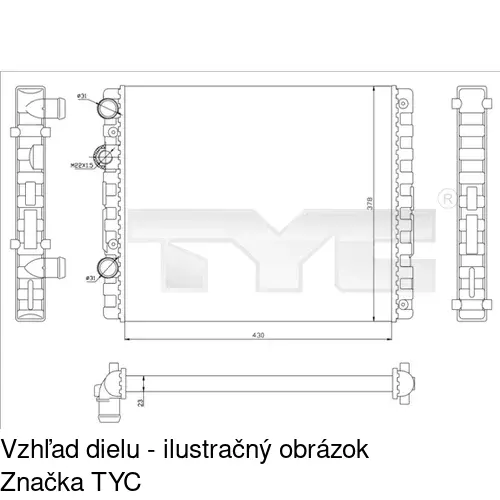 Chladiče vody POLCAR 952408-1