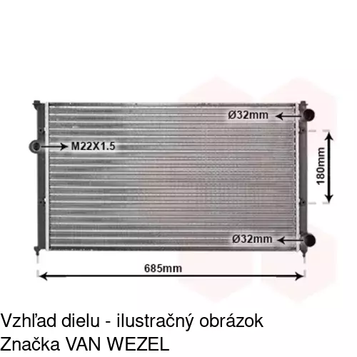 Chladiče vody POLCAR 952408A5 - obr. 3