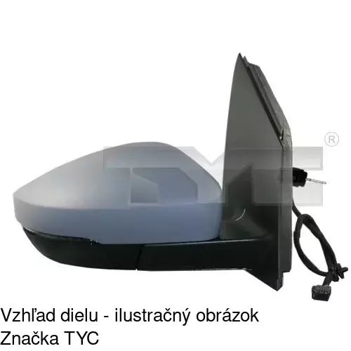 Vonkajšie zrkadlo POLCAR 9533512E - obr. 1