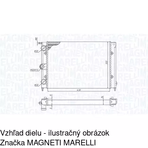 Chladiče vody POLCAR 953408-1 - obr. 1