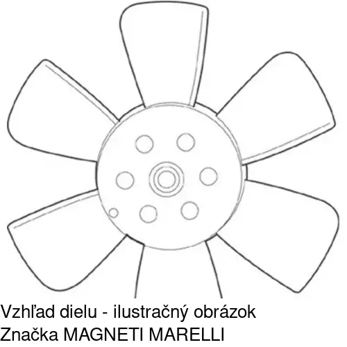 Ventilátor bez krytu / podpery POLCAR 953423U1 - obr. 5