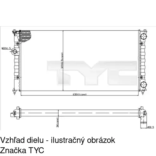 Chladiče vody POLCAR 953808-4 - obr. 1