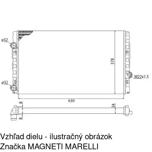 Chladiče vody POLCAR 953808-5 - obr. 3