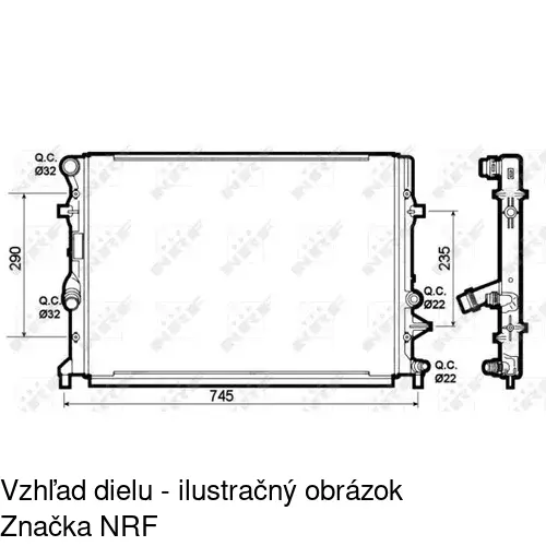 Chladiče vody 954108A6 /POLCAR/ - obr. 1