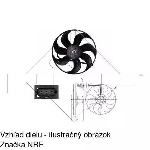 Ventilátory chladičov POLCAR 954123W4