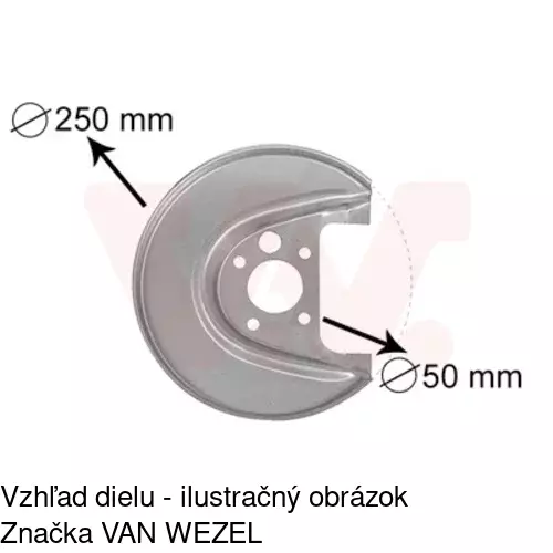 Brzdovy štít POLCAR 9541OT-5 - obr. 4