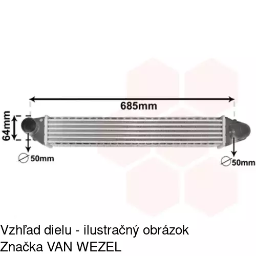 Chladiče vzduchu (Intercoolery) POLCAR 9550J8-1 - obr. 5