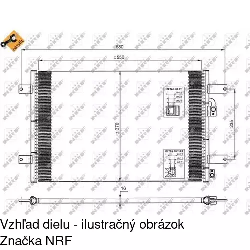 Chladiče klimatizácie POLCAR 9550K8C2 - obr. 1