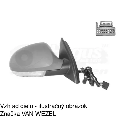 Vonkajšie zrkadlo POLCAR 9555525S - obr. 4