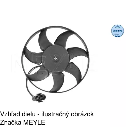 Ventilátor bez krytu / podpery POLCAR 956623U5 - obr. 1