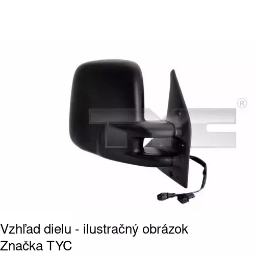 Vonkajšie zrkadlo POLCAR 9566523E - obr. 2