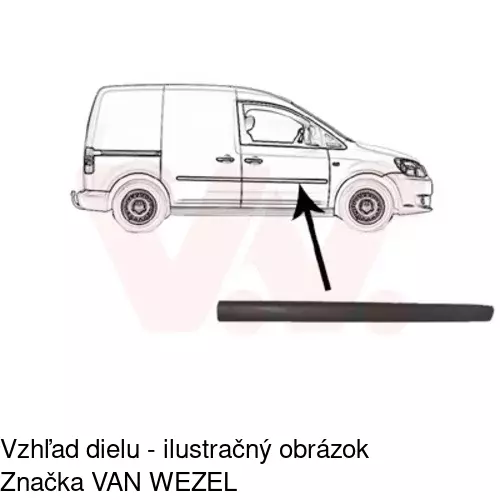 Lišta dverí POLCAR 95750032