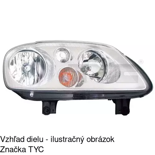 Hlavný reflektor POLCAR 957810-U - obr. 1