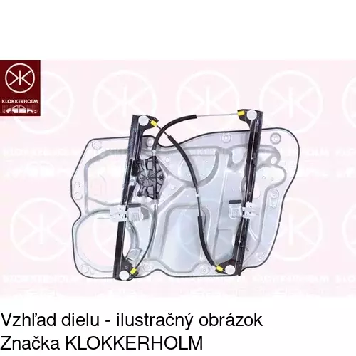 Mechanizmus sťahovania okna elektrický bez motora POLCAR 9578PSG5 - obr. 1