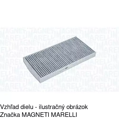 Kabínový filter s uhlíkom POLCAR S11-1012