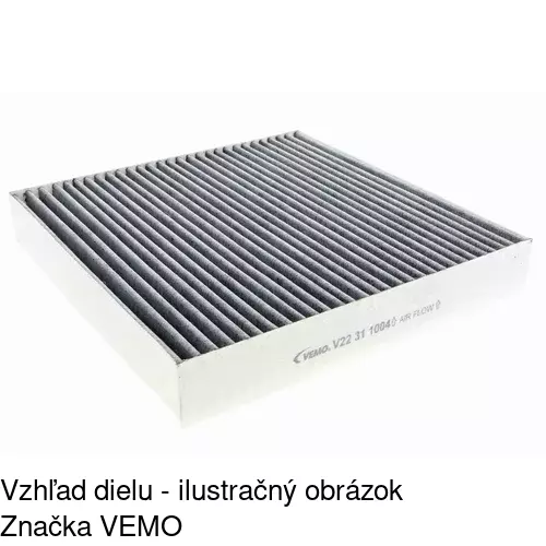 Kabínový filter s uhlíkom POLCAR S11-1028 - obr. 4