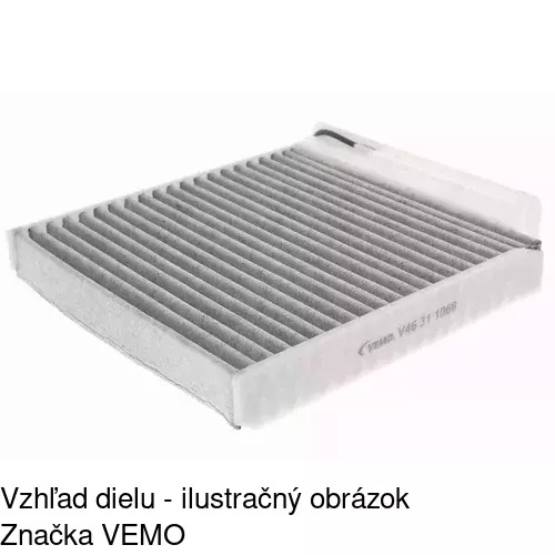 Kabínový filter s uhlíkom POLCAR S11-1039 - obr. 3