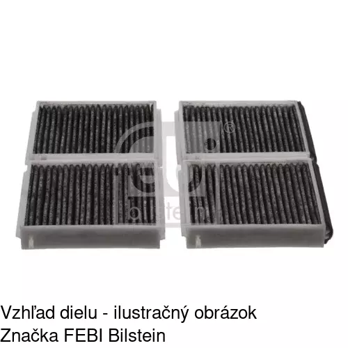 Kabínový filter s uhlíkom POLCAR S11-1072