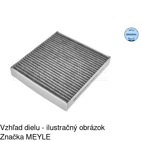 Kabínový filter s uhlíkom POLCAR S11-1082 - obr. 2